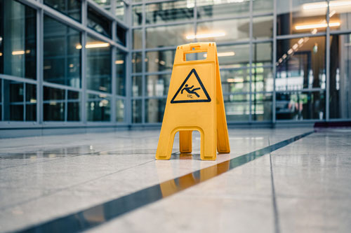 slip and fall sign